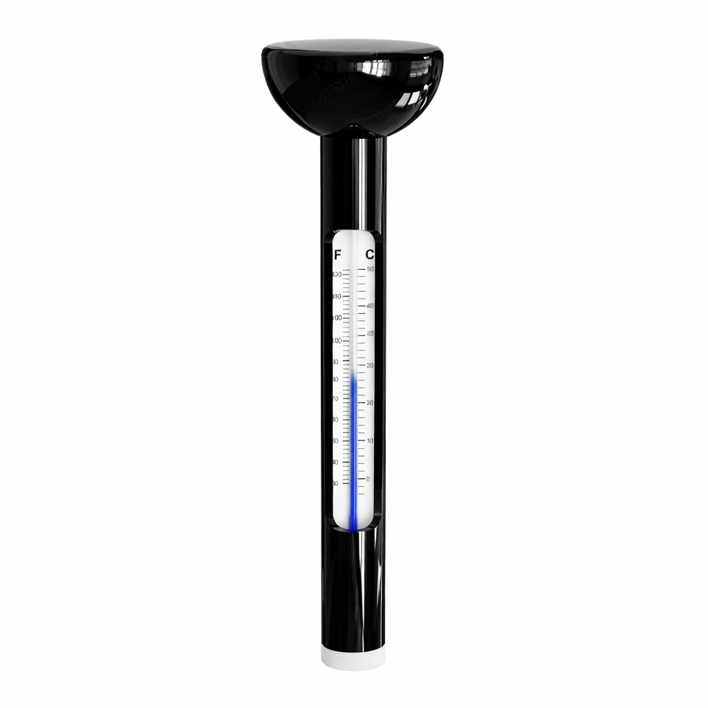 Floating temperature gauge — front view