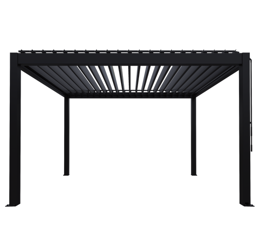 Louvred Aluminium Pergola | Deponti Pinela Manual | Adjustable Louvres Up To 120° | Freestanding | No Motor Required