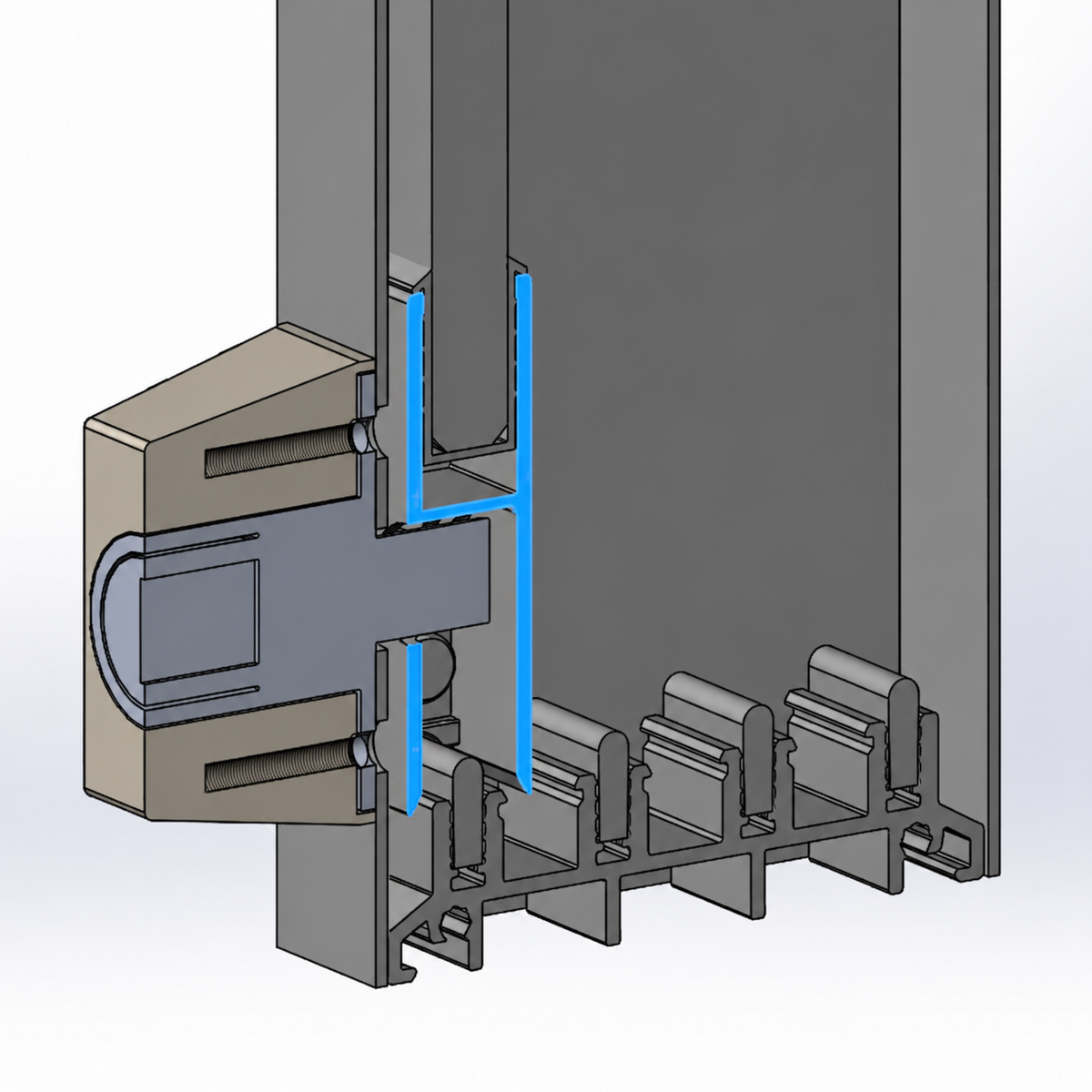 Fiano Anodised Profile Bolt Lock