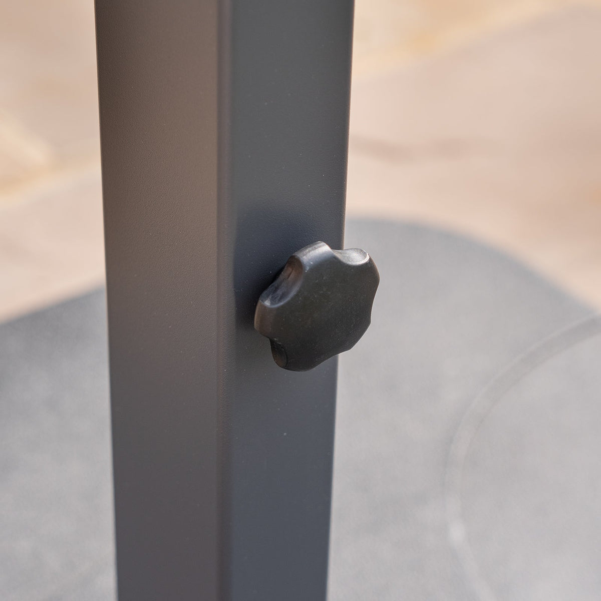 Astra Cantilever Parasol — set up and ready to use