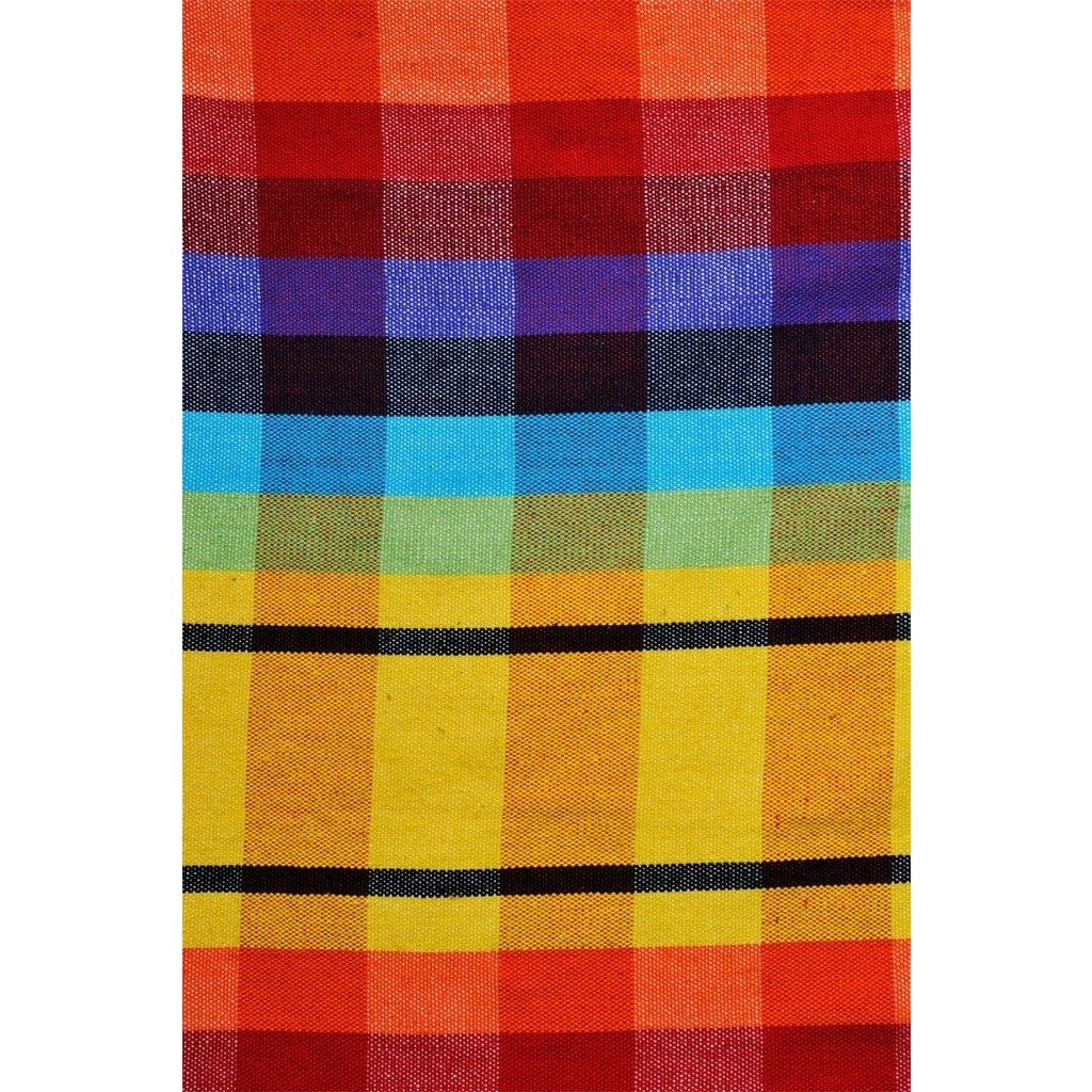 Brasil Rainbow Hammock Chair — styled in a garden setting
