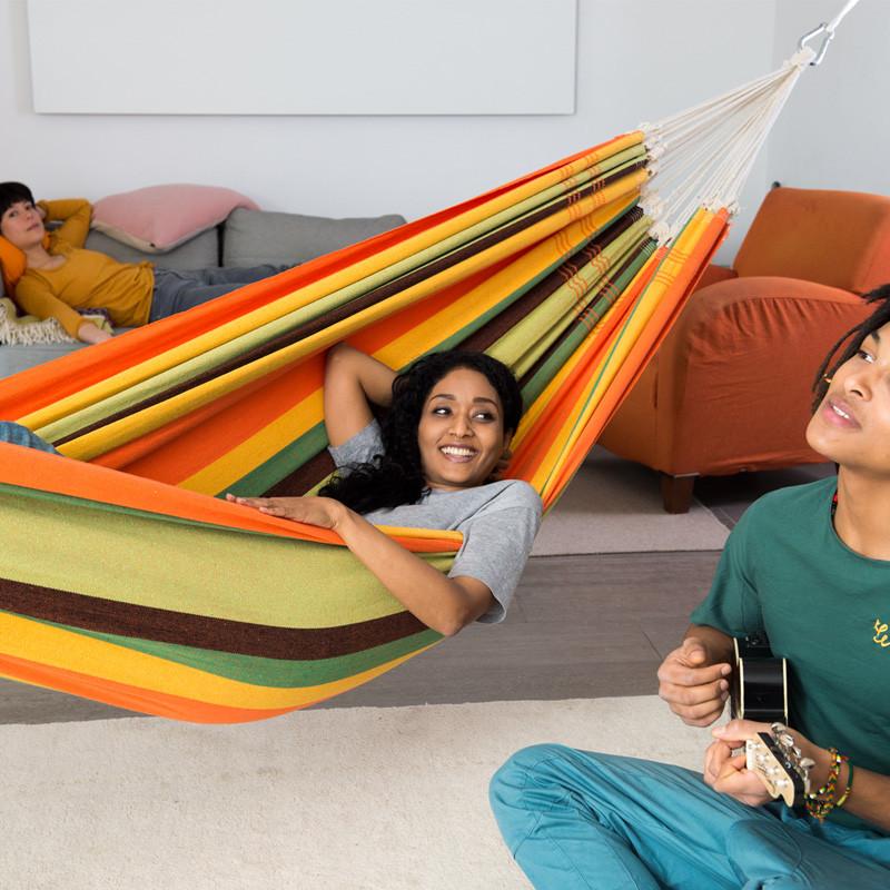 Paradiso Esmeralda Hammock — styled in a garden setting