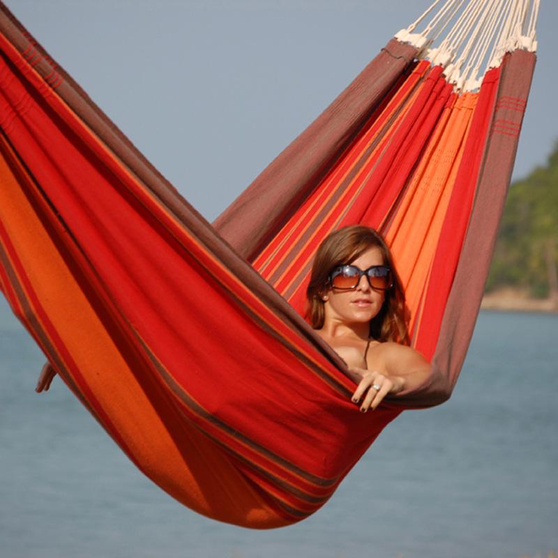 Paradiso terracotta Hammock — set up and ready to use
