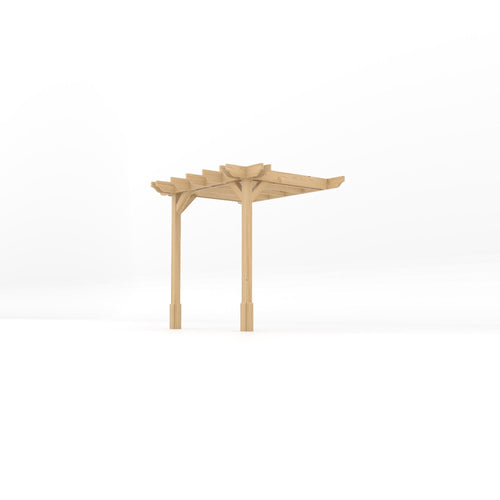Wall Mounted Double Premium Pergola | Timber | Heavyweight Double Corner | Multiple Sizes