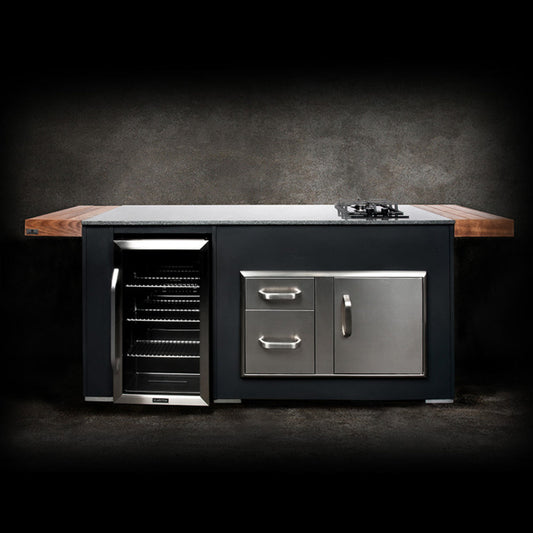 Grillandia Cooler & Gas Unit — front view