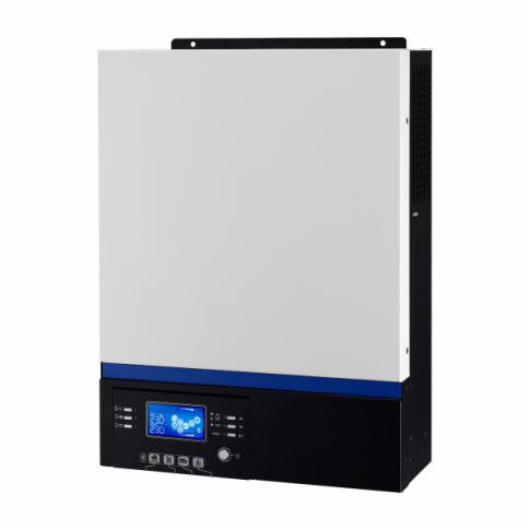 5kW complete off-grid solar power system with 430W Sharp panels, hybrid inverter and wall-mounted lithium battery