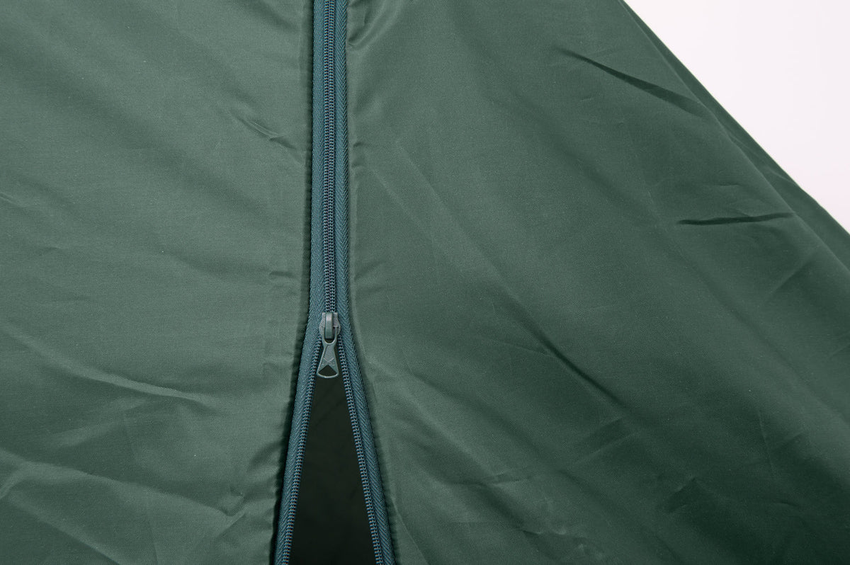 Swing Lounger Cover — in use outdoors