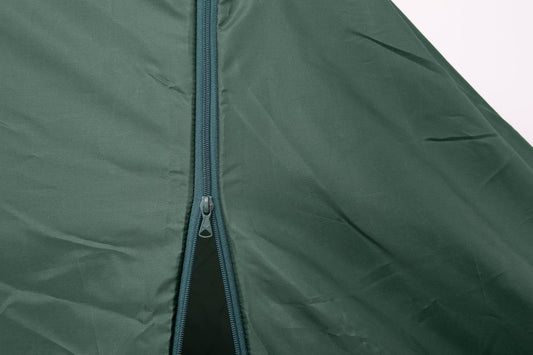 Swing Lounger Cover — in use outdoors
