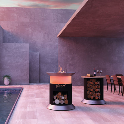 GlammFire Alba Grill — in use outdoors
