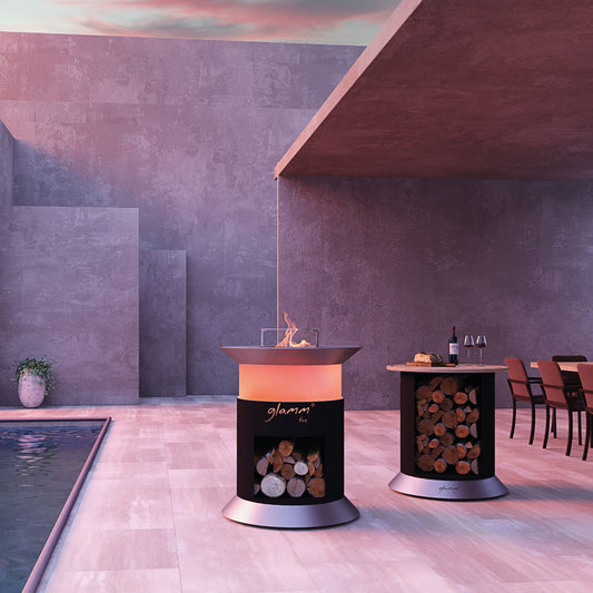 GlammFire Alba Grill — in use outdoors