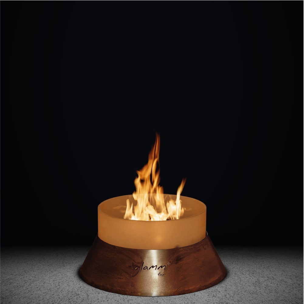 GlammFire Alba Small Fire Pit — close-up detail