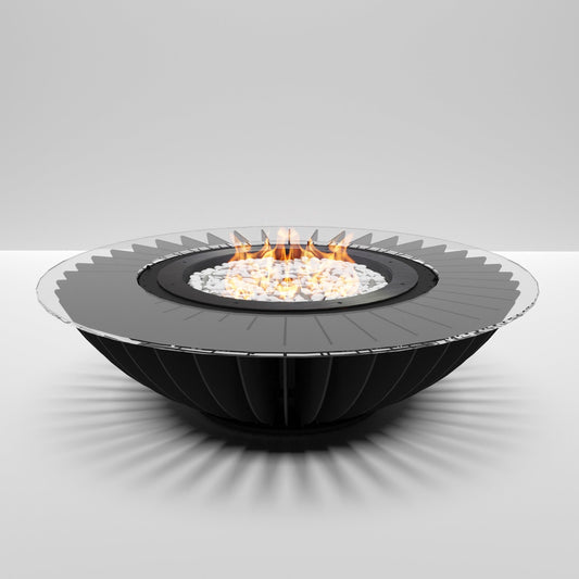 GlammFire Cosmo Fire Pit — in use outdoors