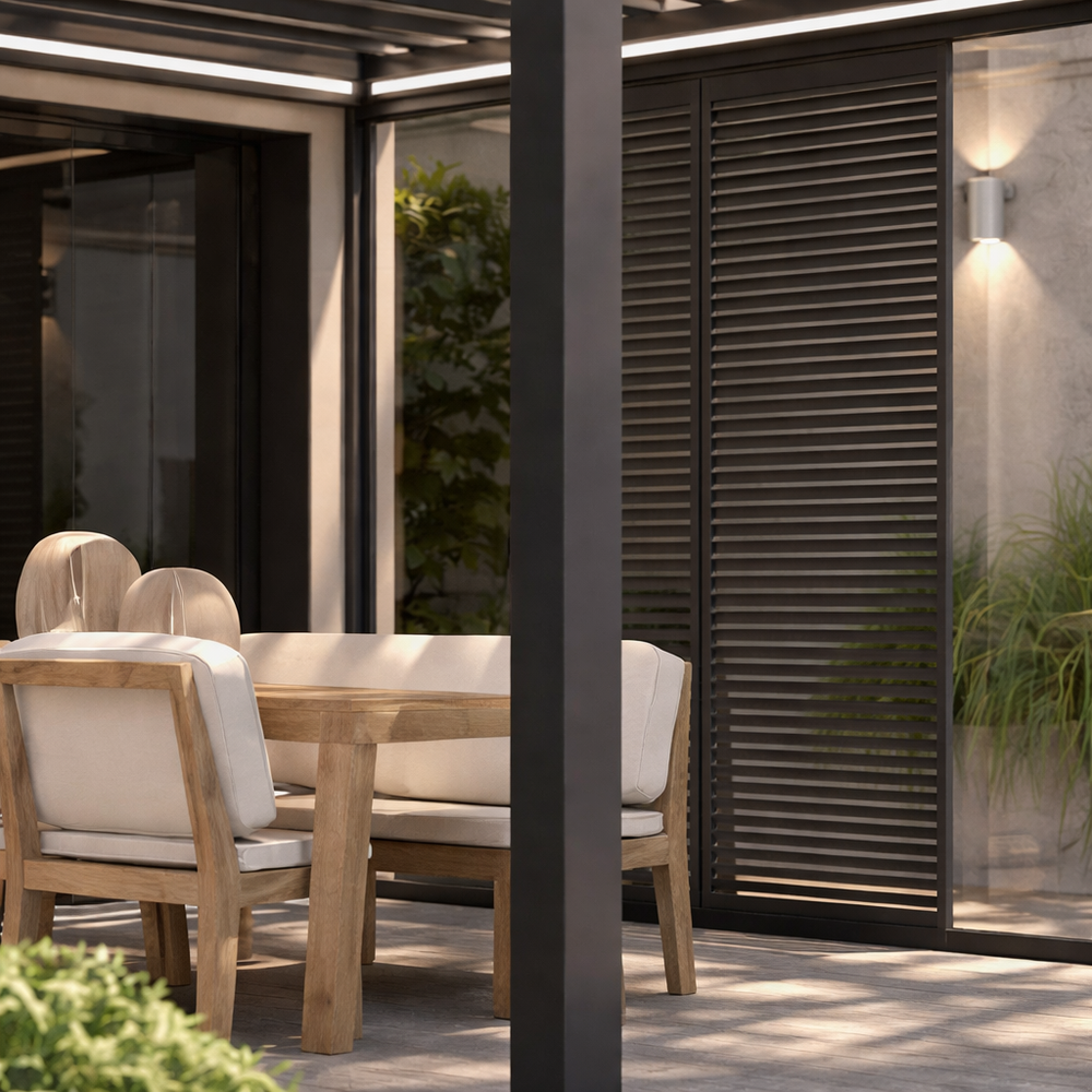 Fiano Louvre Sliding Panels