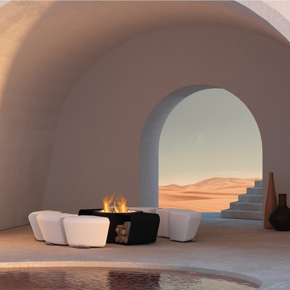 glammfire circus fire pit seating product exterior view — view 4