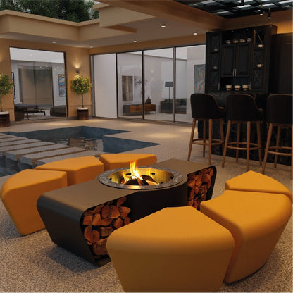 glammfire circus fire pit seating product exterior view — view 5