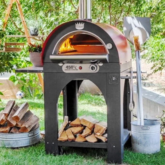 clementi original pulcinella pizza oven stand product exterior view — view 2