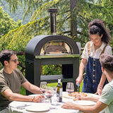 clementi gold pizza oven stand cutaway render