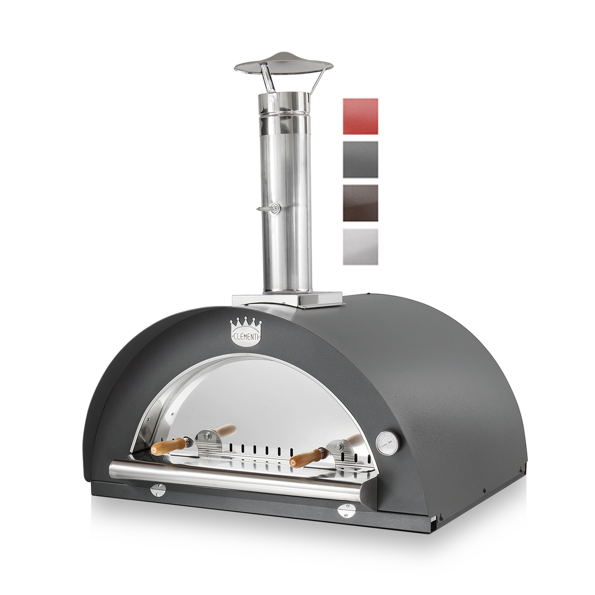 clementi original pulcinella wood fired pizza oven product exterior view — view 15