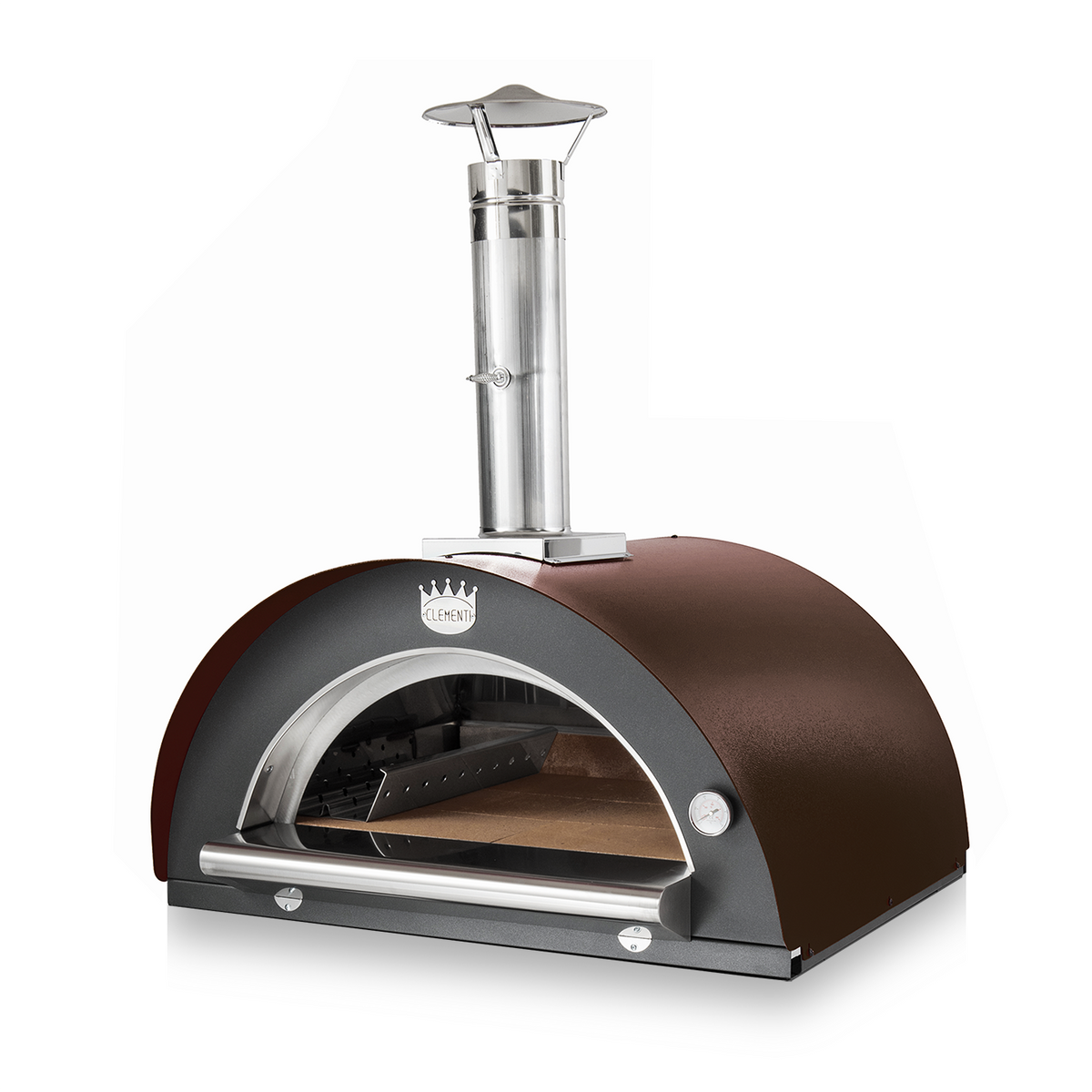 clementi original pulcinella wood fired pizza oven product exterior view — view 7