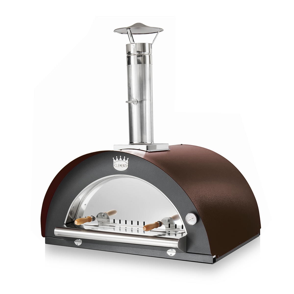 clementi original pulcinella wood fired pizza oven product exterior view — view 4