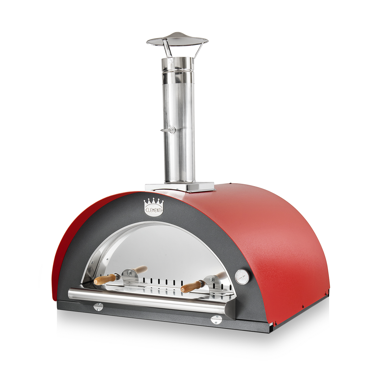 clementi original pulcinella wood fired pizza oven product exterior view — view 2