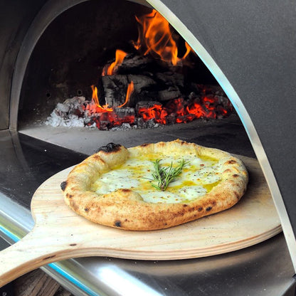 clementi original pulcinella wood fired pizza oven lifestyle exterior view — view 5