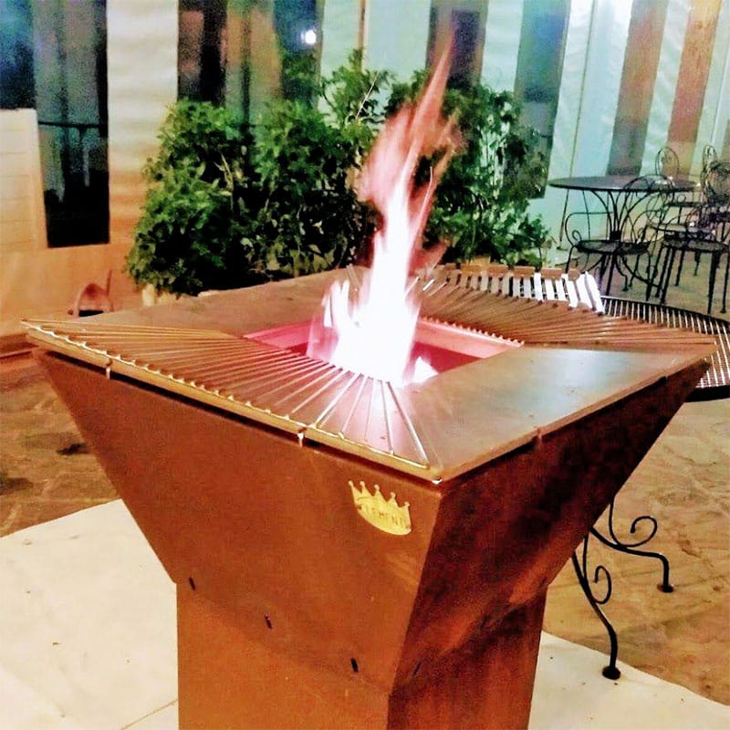 Clementi Colorado Wood Fired BBQ Grill — from above
