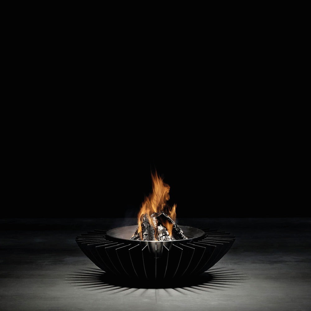 GlammFire Cosmo 13 Firewood Fire Pit — from an angle