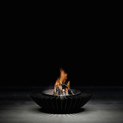 GlammFire Cosmo 13 Firewood Fire Pit — from an angle