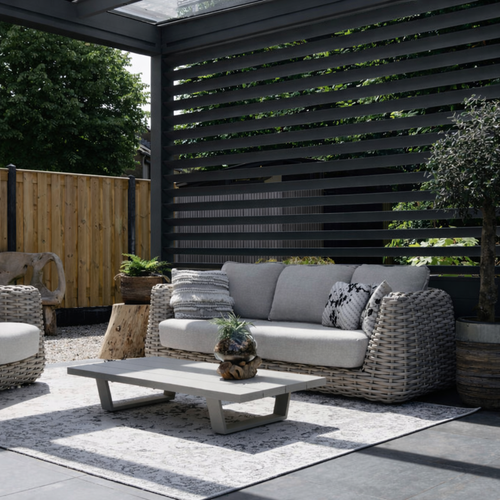 Louvred Side Panel | Deponti | Fixed or Rotatable | Adjustable Privacy & Solar Control | Aluminium Veranda Pergola Side Element