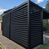 Louvred Side Panel | Deponti | Fixed or Rotatable | Adjustable Privacy & Solar Control | Aluminium Veranda Pergola Side Element