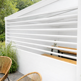 Louvred Side Panel | Deponti | Fixed or Rotatable | Adjustable Privacy & Solar Control | Aluminium Veranda Pergola Side Element