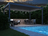 Motorised Retractable Roof Pergola | Deponti Pinela Deluxe | Full Open-Sky Effect | Somfy Remote | Synchronised Gasket Seal