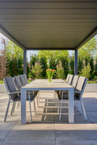Motorised Retractable Roof Pergola | Deponti Pinela Deluxe | Full Open-Sky Effect | Somfy Remote | Synchronised Gasket Seal