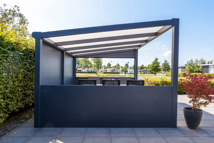 Aluminium Side Panel | Grillo Panels | Modular Click-Profile | Stackable | Fencing Planters Bin Stores | 4 RAL Colours