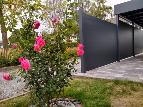 Aluminium Side Panel | Grillo Panels | Modular Click-Profile | Stackable | Fencing Planters Bin Stores | 4 RAL Colours