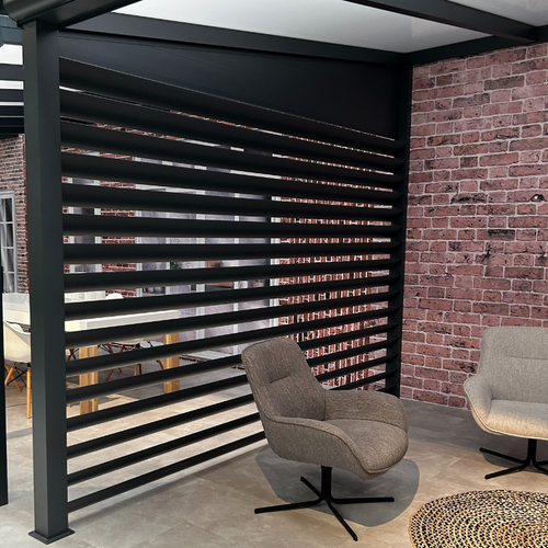 Louvred Side Panel | Deponti | Fixed or Rotatable | Adjustable Privacy & Solar Control | Aluminium Veranda Pergola Side Element