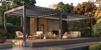 Motorised Louvred Pergola | Deponti Pinela Delight | Slimline Tilting Louvres | Smooth Light & Shade Control | Elegant Outdoor Living