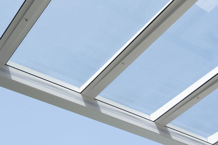 Glass Roof Aluminium Pergola | Deponti Pinela Glass | Reinforced Safety Glass | Extra-Wide Panels | Spans Up To 7m | Integrated LED
