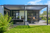 Motorised Louvred Pergola | Deponti Pinela | Somfy Remote Control | Stepless Louvre Rotation Up To 120° | Precise Light & Airflow Control