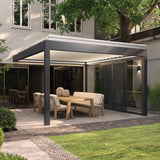 Motorised Louvred Pergola | Deponti Pinela Tilt | Wide-Span Tilting Louvres | Precision Light & Airflow Control | Architectural Outdoor Living