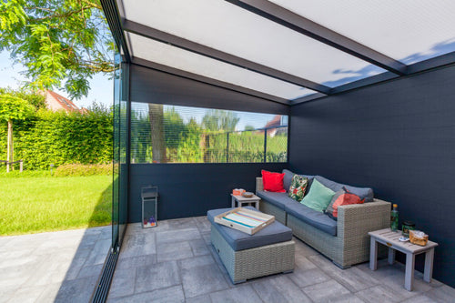 Freestanding Aluminium Pergola | Deponti Ribolla | No Wall Fixing Required | Concealed Rear Drainage | Standalone Garden Structure