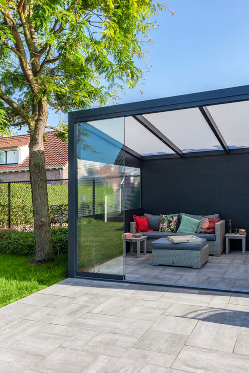 Freestanding Aluminium Pergola | Deponti Ribolla | No Wall Fixing Required | Concealed Rear Drainage | Standalone Garden Structure