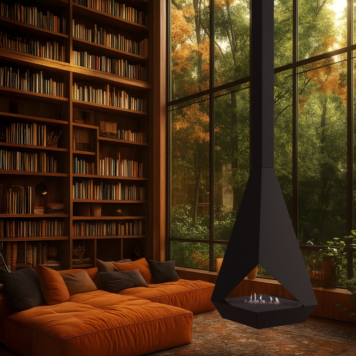 Glammfire Eudoxus Suspended Fire — from an angle