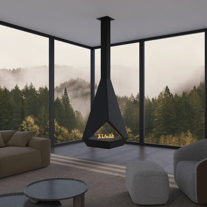 Glammfire Eudoxus Suspended Fire — in use outdoors