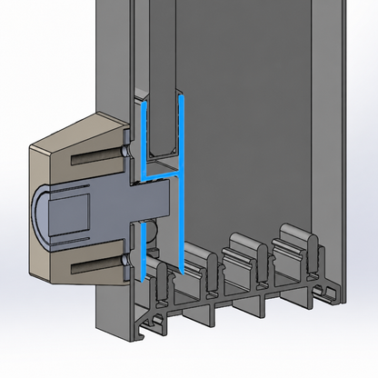 Fiano Anodised Profile Bolt Lock