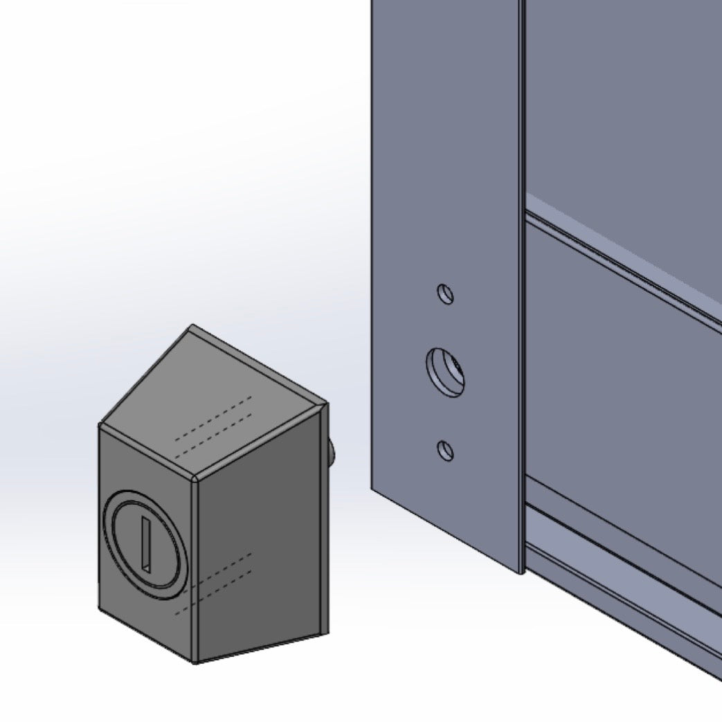 Fiano Anodised Profile Bolt Lock