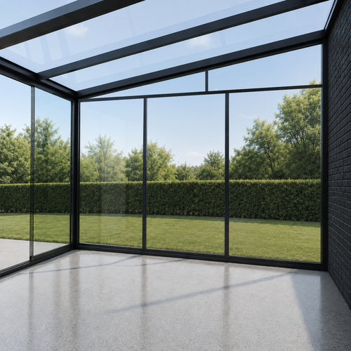 Fixed Glass Walls | Glass Panel System | 6.4mm Laminated Glass | Veranda Garden Room Conversion