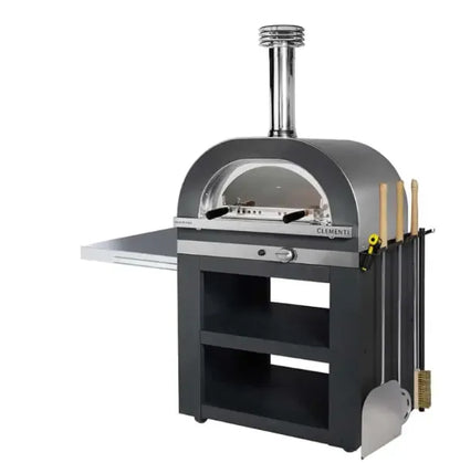 clementi gold pizza oven stand product exterior view