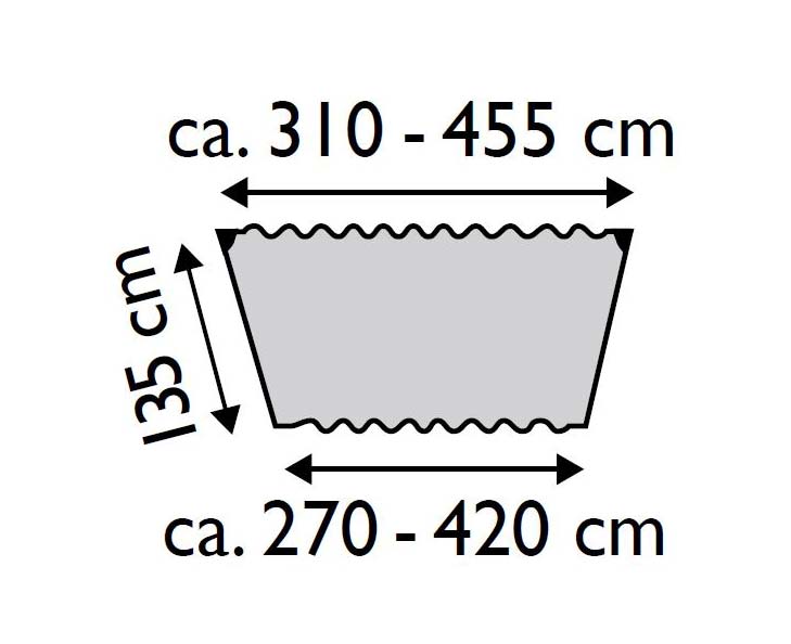 hammock weather cover dimensions diagram